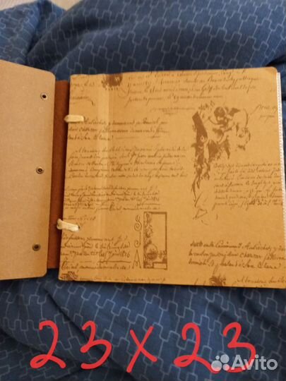 Винтажный альбом для фото 23см на 23см