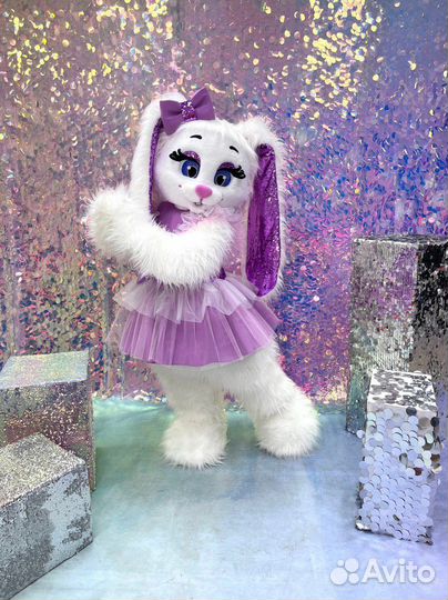 Белый мишка, Зайка Ляля, Поздравление, Аниматор