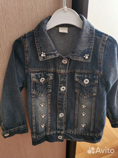 Джинсовая куртка для девочки 3-4 лет
