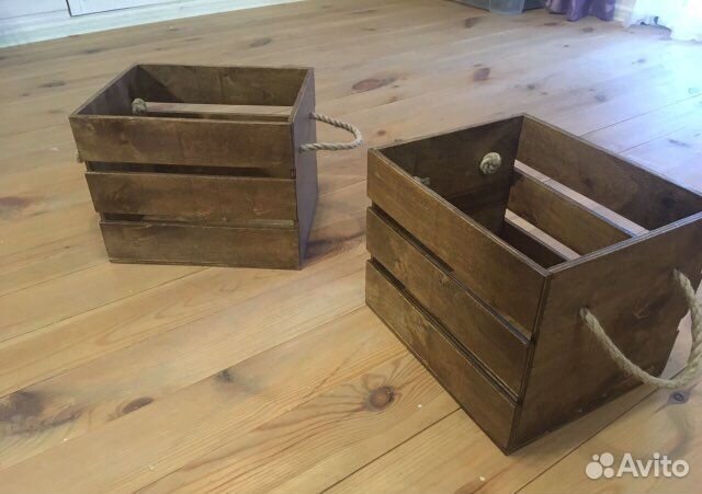 Деревянные Ящики декор