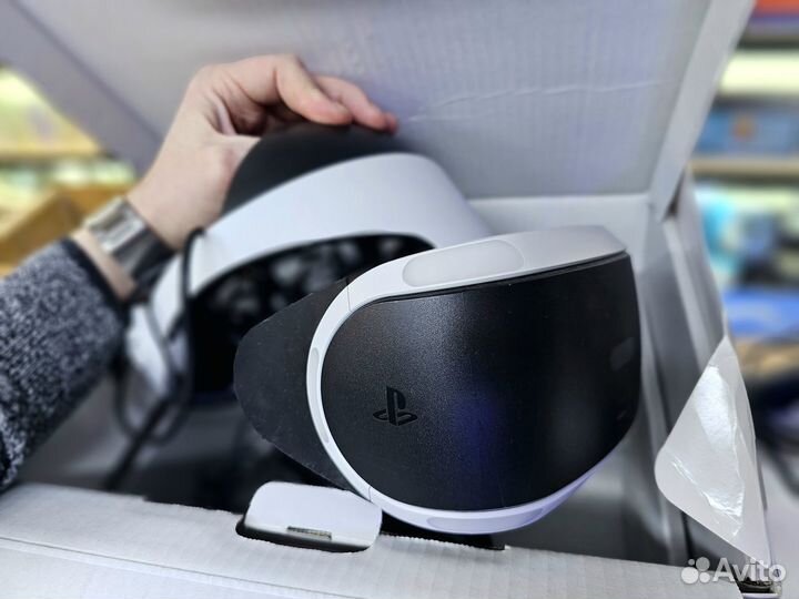 Шлем sony ps4 VR (2 ревизия) 2 контроллера, игры