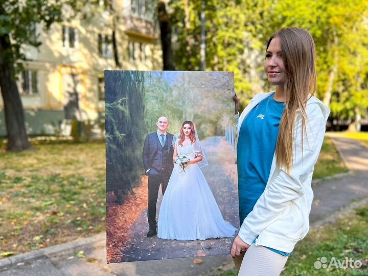 Портрет по фото на заказ, Картина на холсте