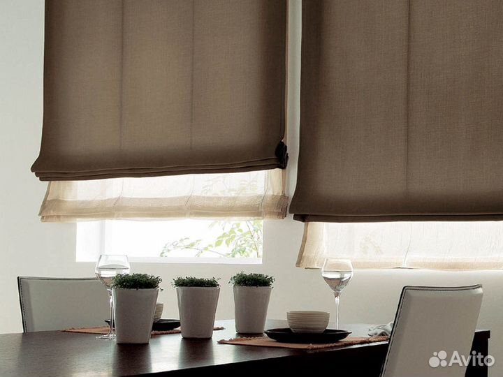 Двойная римская штора