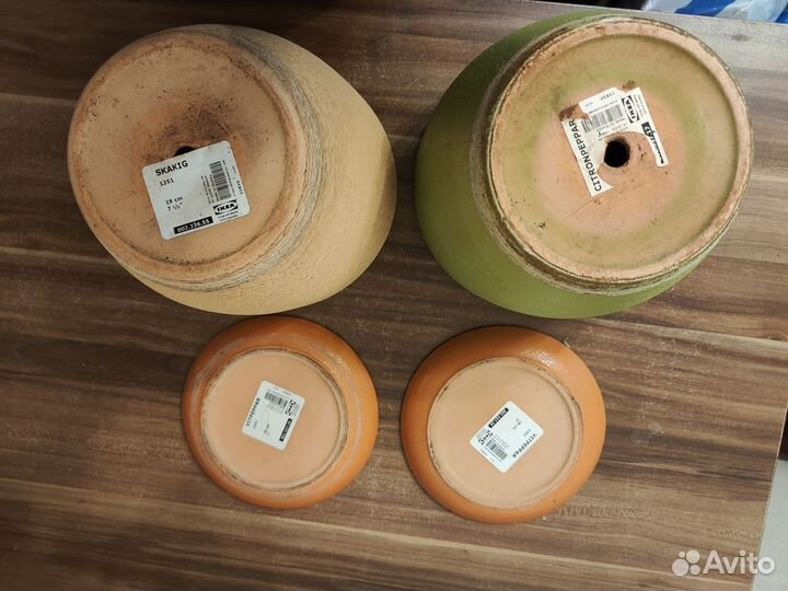 Керамический горшок IKEA (цена за 2 шт)