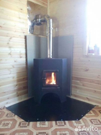 Печь камин на дровах