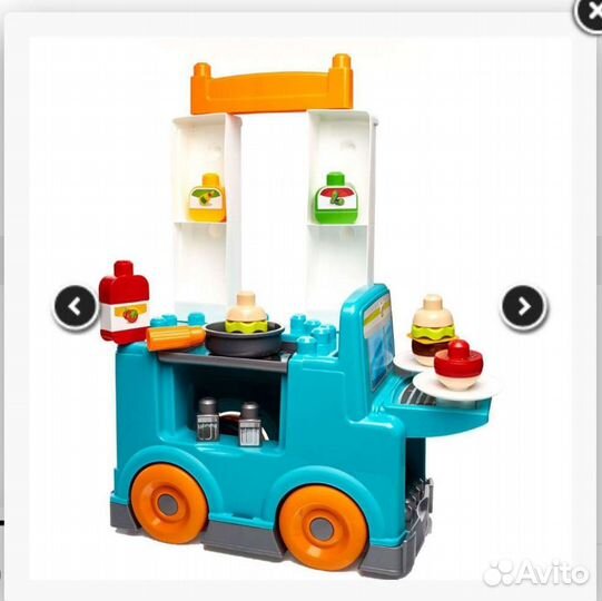 Поварской фургон-толокар-конструктор MegaBloks 4в1