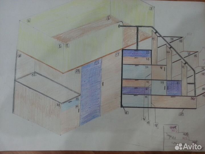 Двухъярусная кровать бу