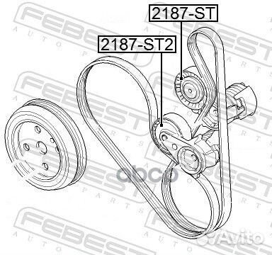 Ролик ремня приводного volvo C70/S40/V50/ford F