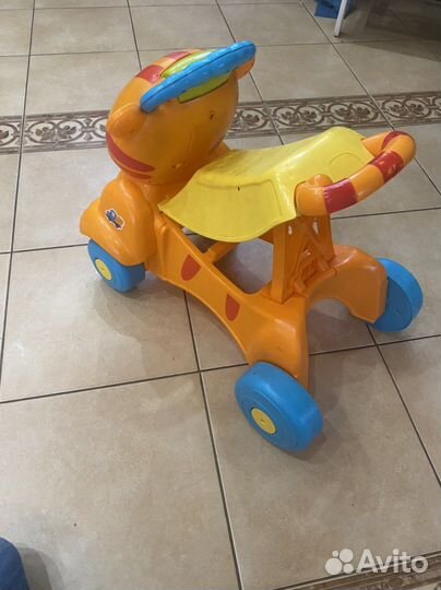 Каталка-Толокар от fisher price тигренок
