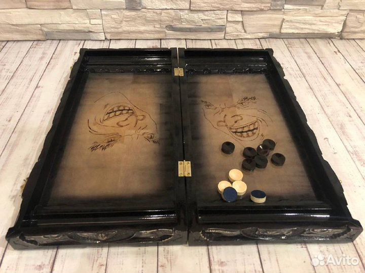 3 в 1 Нарды Шахматы Шашки Лихие, дерево