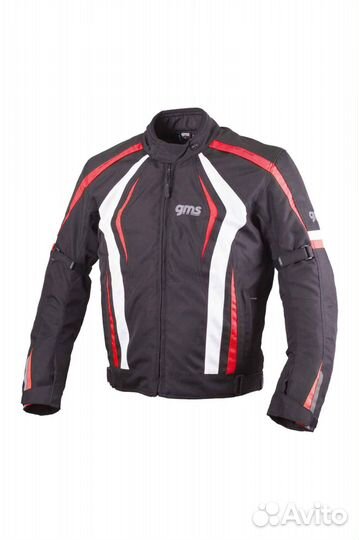 Motorradjacke GMS Sport Blouson Pace Schwarz-Rot-Wei Черный