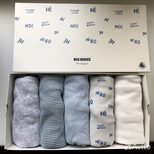 Боди petit bateau набор