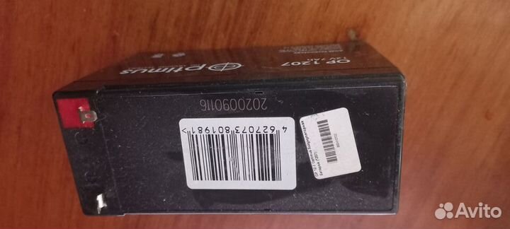 Аккумулятор для ибп 12v optimus OP1207 7Ah