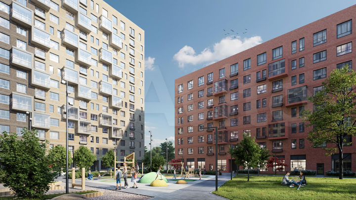 2-к. квартира, 34,4 м², 2/12 эт.