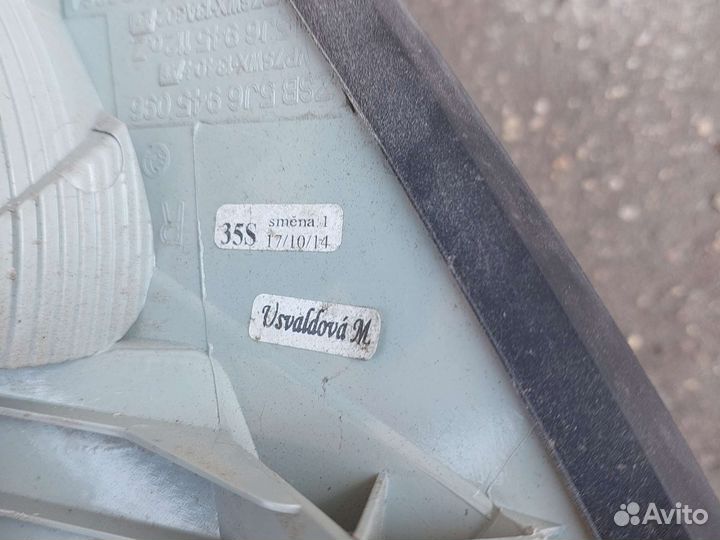 Фонарь задний правый Skoda Fabia 2 5J6945096