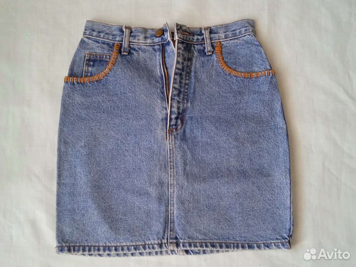 Джинсовая юбка длинная короткая levi strauss
