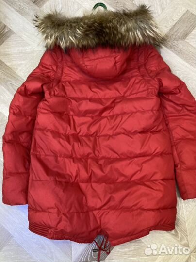 Пуховик женский / детский красный размер 40-42