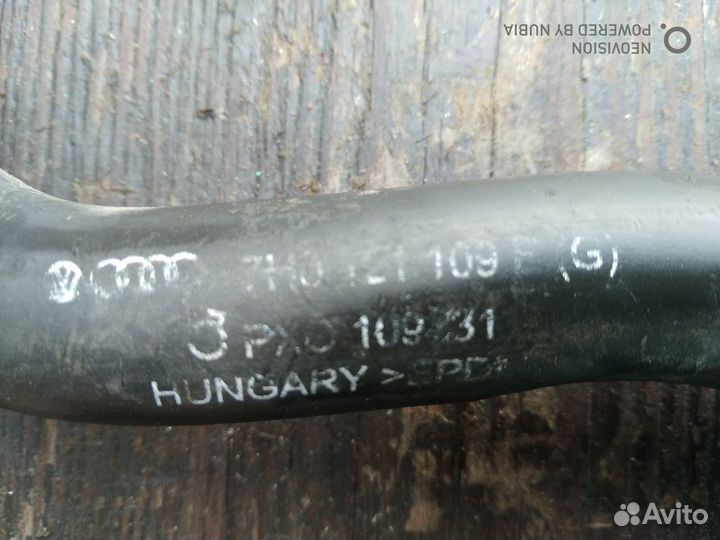 Шланг системы охлаждения Фольксваген Т5