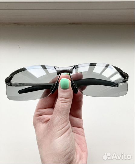 Металлические фотохромные бронзовые очки (дефект)