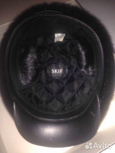 Меховая мужская кепка нерпа