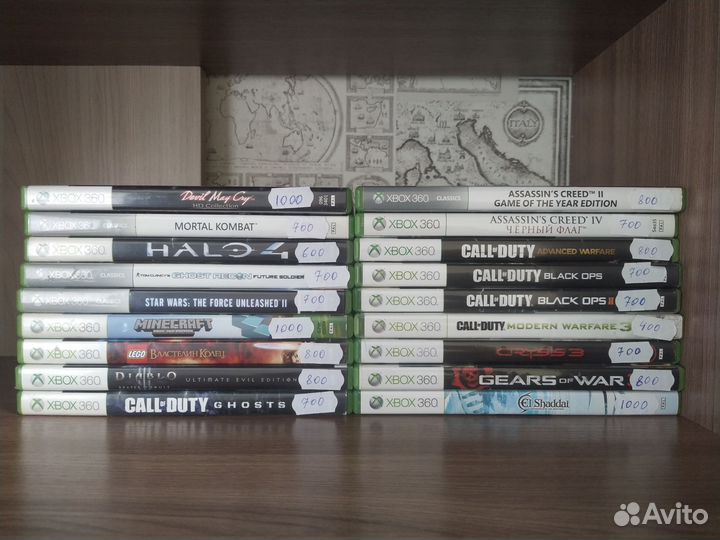 Диски с играми на xbox 360