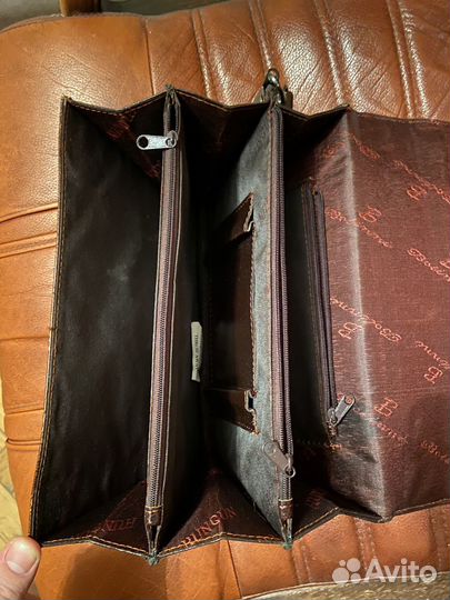 Борсетка кожаная Hugo Boss