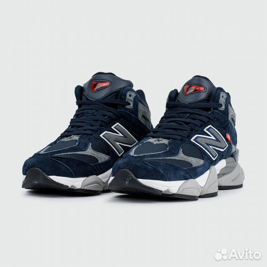 New Balance 9060 Mid Blue with Fur