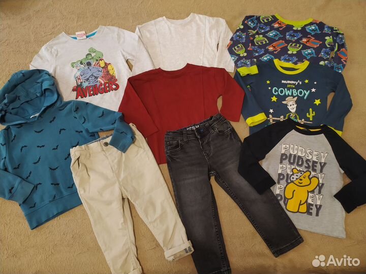 Пакет фирменных вещей для мальчика 92-98 см