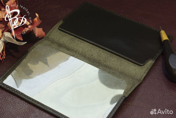 Кожаная обложка на военный билет, удост. офицера