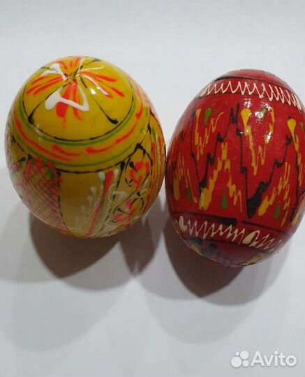 Яйцо деревянное ручная роспись