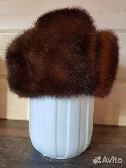 Норковая ушанка 59 р-р