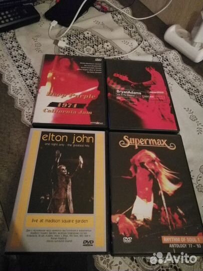 AC/DC, elton john, deep purple, supermax на DVD