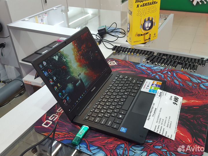 Супер тонкий и легкий ноутбук prestigio 116C