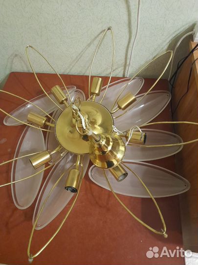 Люстра СССР бронза