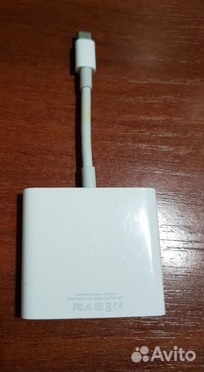 Многопортовый цифровой AV-адаптер Apple USB-C