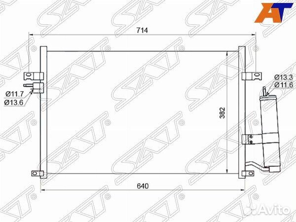 Радиатор кондиционера chevrolet lacetti, chevrolet