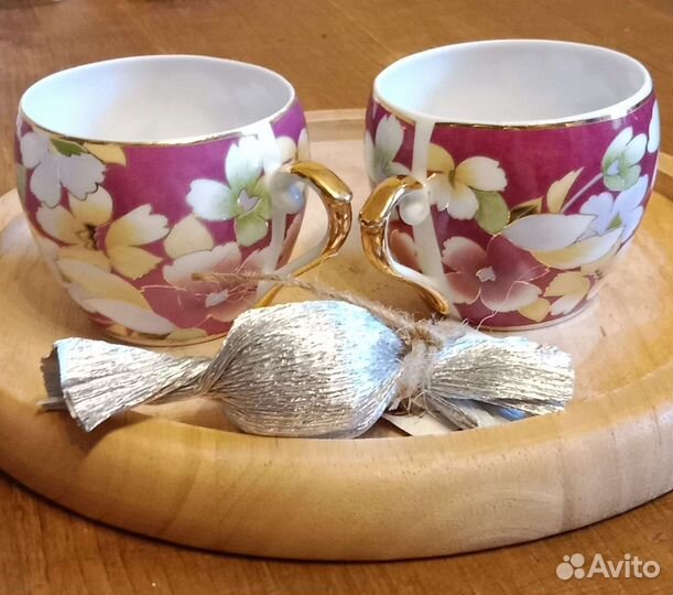 Изящный фарфор, кофейная пара