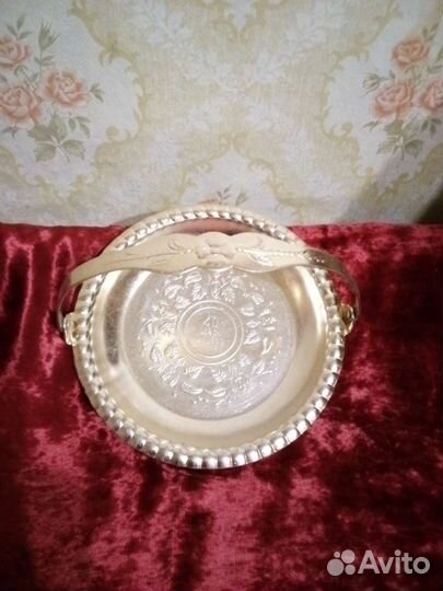 Алюминиевая посуда с позолотой СССР