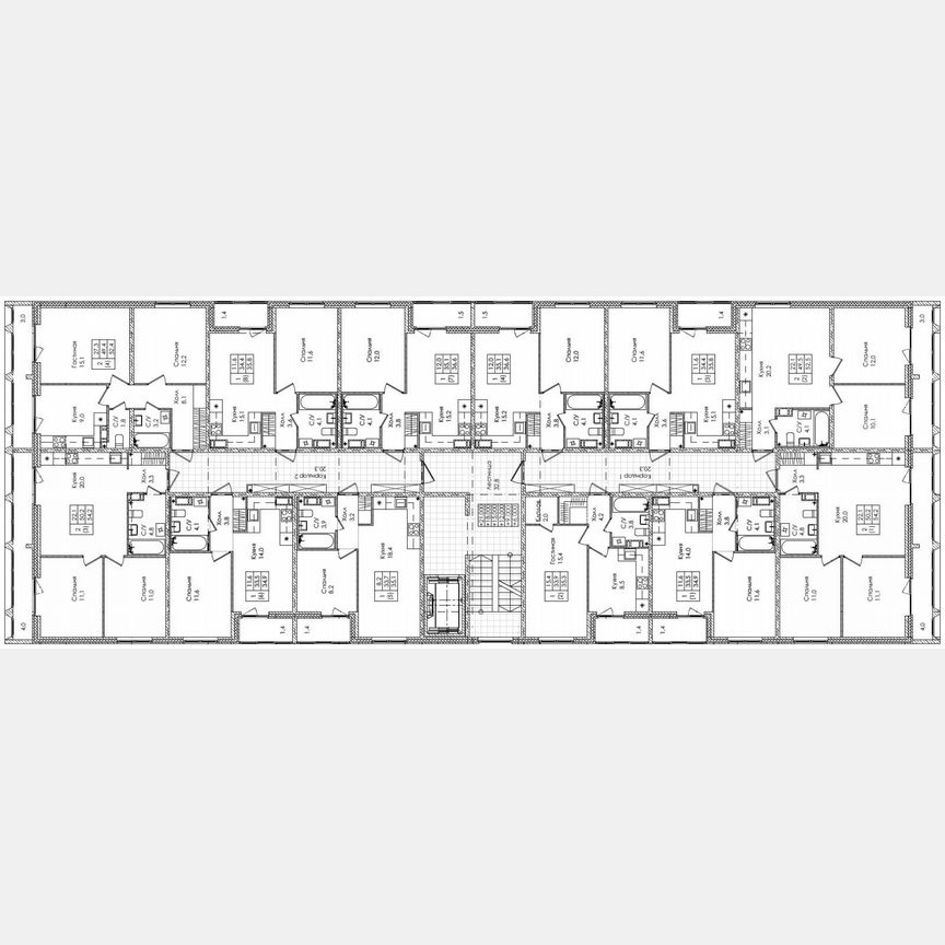 2-к. квартира, 54,2 м², 5/8 эт.