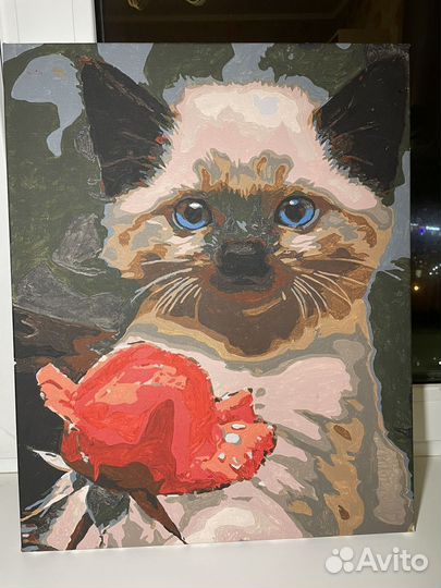 Картина сиамский / тайский котёнок