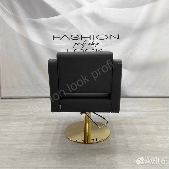 Парикмахерское кресло мд-24 на золотом основании