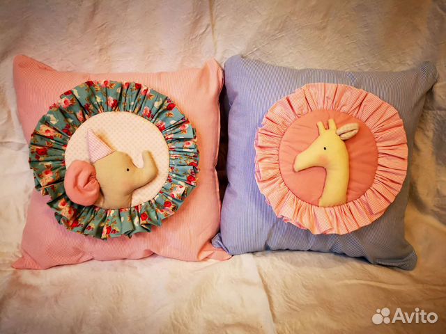 Подушки в детскую в стиле тильда