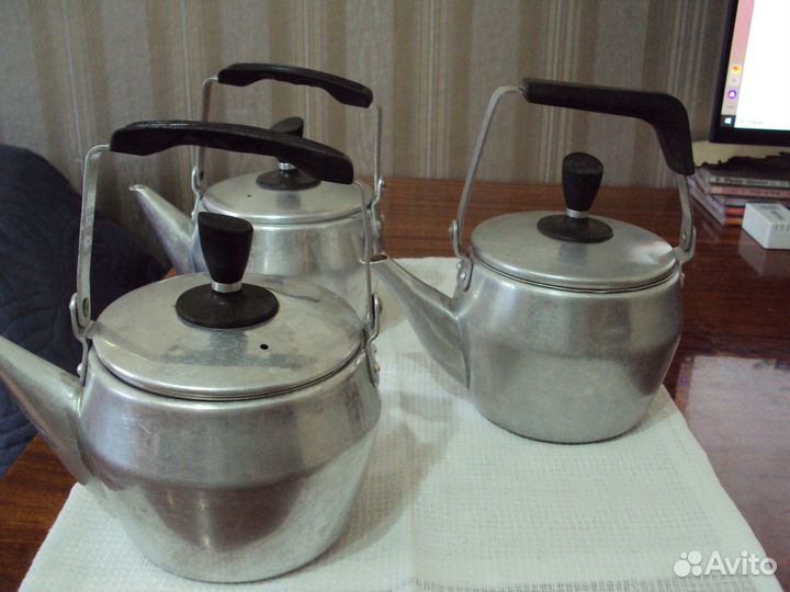 Чайники (2 шт) заварочные алюминиевые СССР Клеймо