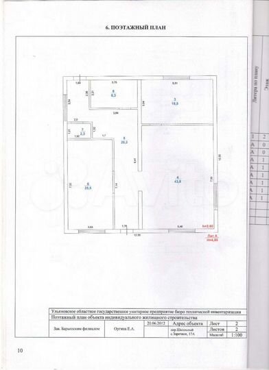 Коттедж 188 м² на участке 15 сот.