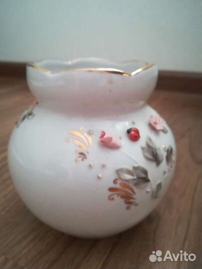 Вазочка кисловодский фарфор клеймо Феникс Есть неб