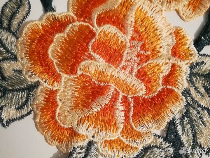 Аппликация китайская вышивка 30х22 24х15