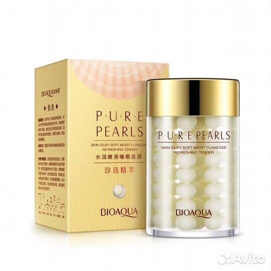 Увлажняющий крем для лица с жемчужной пудрой, 60г