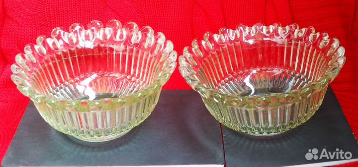Конфетницы. Стекло. 2 штуки. СССР