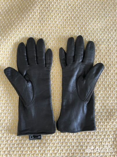 Перчатки женские кожаные