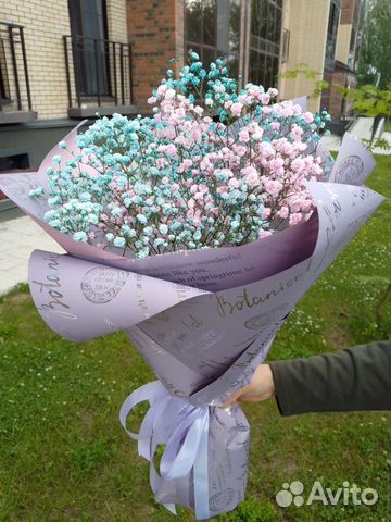 Букет цветов из гипсофилы